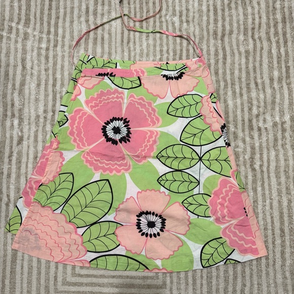 Elevenses Pink and Green Floral A-Line Skirt - Picture 1 of 4